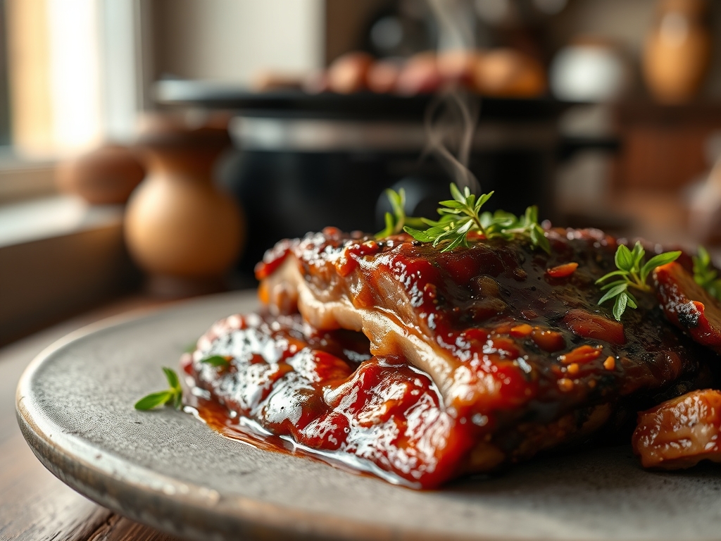 Slow Cooker BBQ Ribs